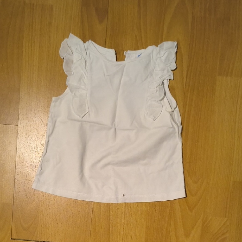 Jacadi | White Ruffle Tank Top